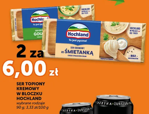Ser topiony kremowy w bloczku Hochland promocja w Groszek