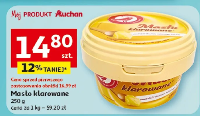 Masło klarowane promocja w Auchan