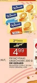 Pryncypałki orzechowe Dr Gerard promocja w Wafelek