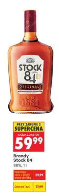 Brandy Stock 84 promocja w Biedronka