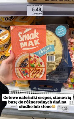 Naleśniki crepes Smak Mak promocja w Dino