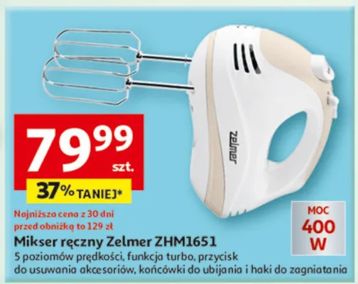 Mikser ręczny Zelmer ZHM1651 promocja w Auchan