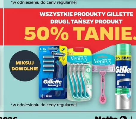 Maszynka do golenia Gillette Venus 3 promocja w Netto
