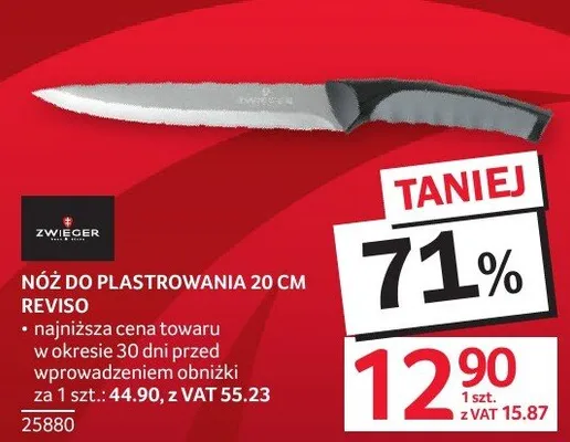 Nóż NÓŻ DO PLASTROWANIA 20 CM REVISO promocja w Selgros