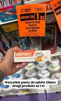 Pasta do zębów dla dzieci Elmex 0-6 lat promocja w Biedronka