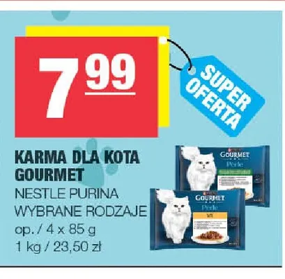 Karma dla kota Gourmet Perle 4-pak promocja w SPAR