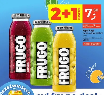 Napój Frugo żółte promocja w Dealz
