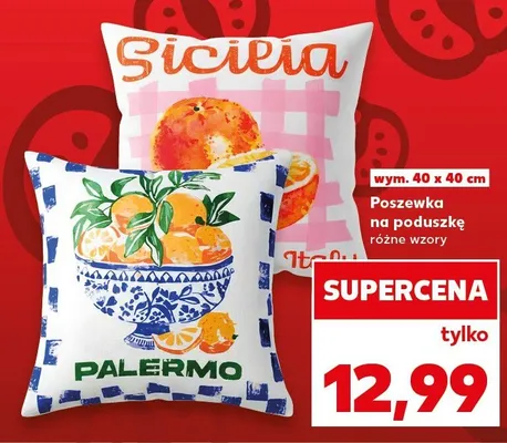 Poszewka na poduszkę 40x40 cm promocja w Kaufland