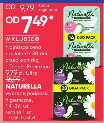 Wybrane podpaski higieniczne promocja w Super-Pharm