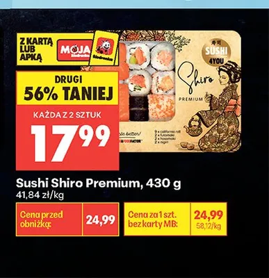 Sushi Shiro Premium promocja w Biedronka