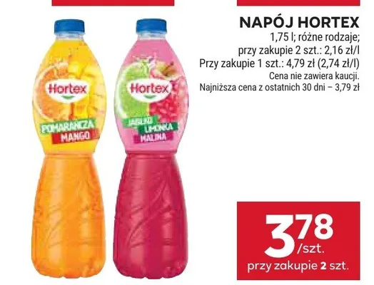Napój Hortex promocja w Stokrotka