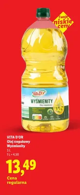 Olej rzepakowy Wyśmienity Vita D'or promocja w Lidl