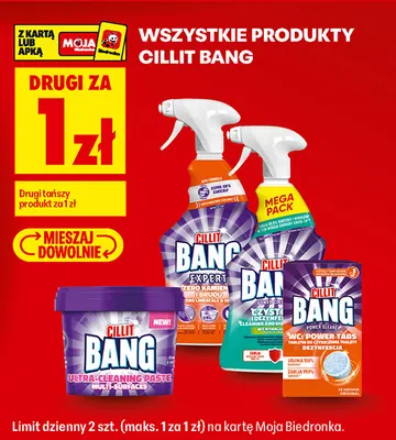 Produkty Cillit Bang promocja w Biedronka