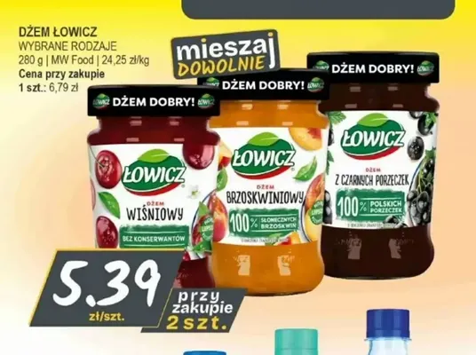 Dżem Łowicz z czarnych porzeczek promocja w Słoneczko