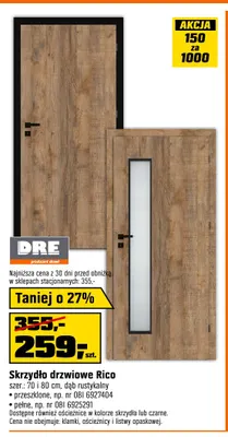 Skrzydło drzwiowe Rico Dre promocja w OBI