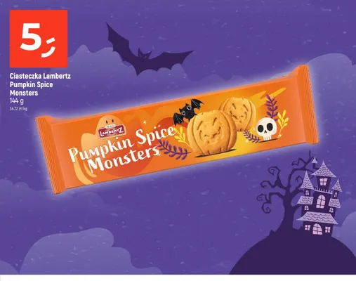 Ciasteczka Lambertz Pumpkin Spice Monsters promocja w Dealz
