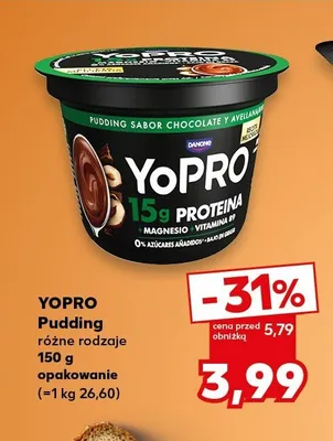 Pudding proteinowy YoPro czekolada-orzech promocja w Kaufland