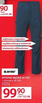 Spodnie męskie HI-TEC promocja w Selgros