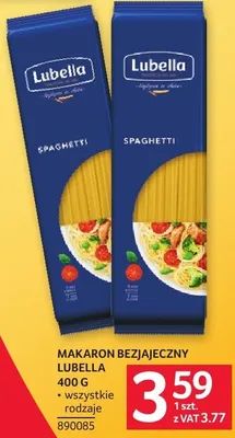 Makaron bezjajeczny Lubella 400 g wszystkie rodzaje promocja w Selgros