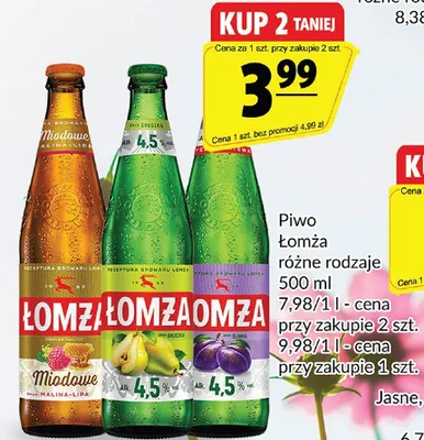 Piwo Łomża Miodowe promocja w Prim Market