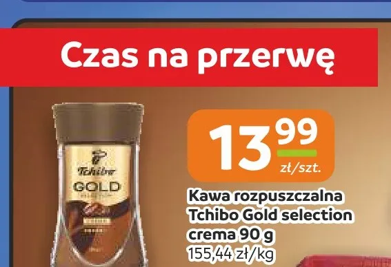 Kawa rozpuszczalna Tchibo Gold Selection Crema promocja w Społem Częstochowa