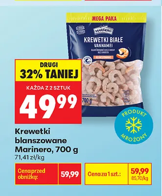 Krewetki blanszowane Marinero promocja w Biedronka