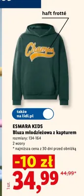 Bluza młodzieżowa z kapturem promocja w Lidl