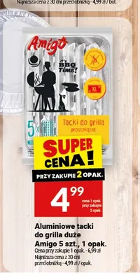 Aluminiowe tacki do grilla duże Amigo promocja w Twój Market