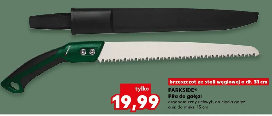 Piła do gałęzi PARKSIDE brzeszczot ze stali węglowej o dł. 31cm promocja w Kaufland