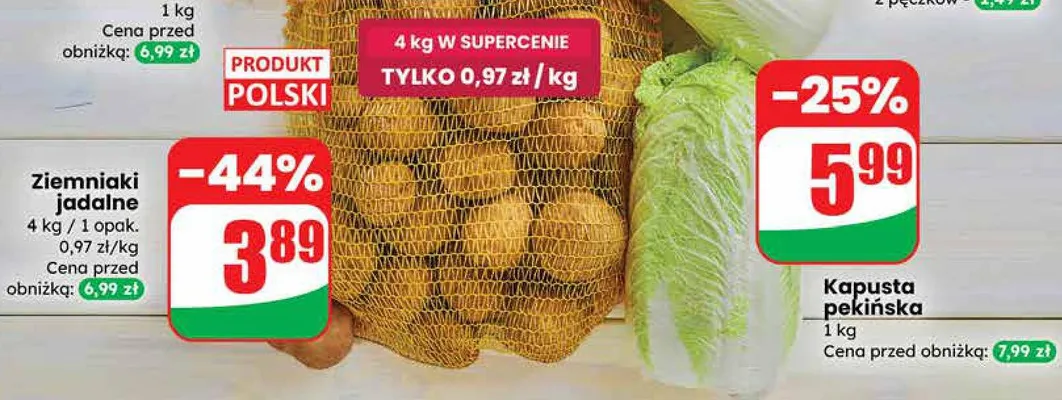 Ziemniaki jadalne promocja w Dino