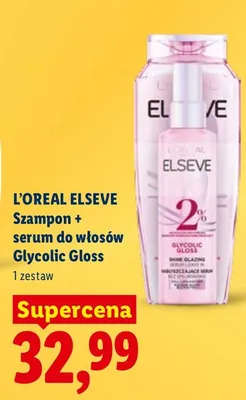 Szampon + serum do włosów Glycolic Gloss promocja w Lidl