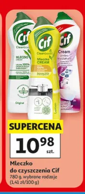 Mleczko do czyszczenia Cif promocja w Auchan