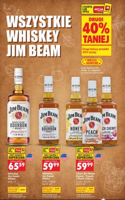 Whiskey Jim Beam promocja w Biedronka