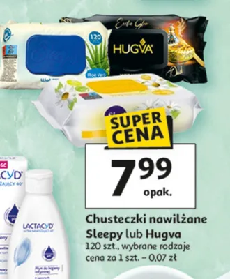 Chusteczki nawilżane promocja w Auchan