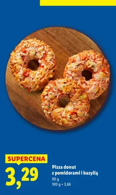 Pizza donut z pomidorami i bazylią promocja w Lidl