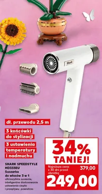 Suszarka do włosów 3w1 SPEEDSTYLE HD333EU  promocja w Kaufland