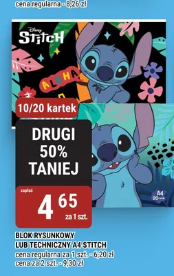 Blok techniczny A4 Stitch promocja w bi1