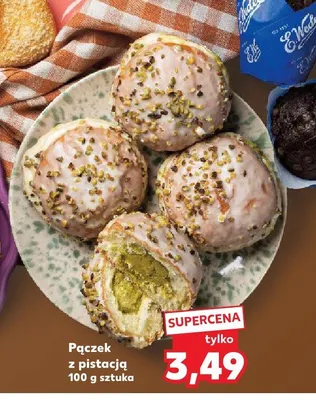 Pączek z pistacją promocja w Kaufland