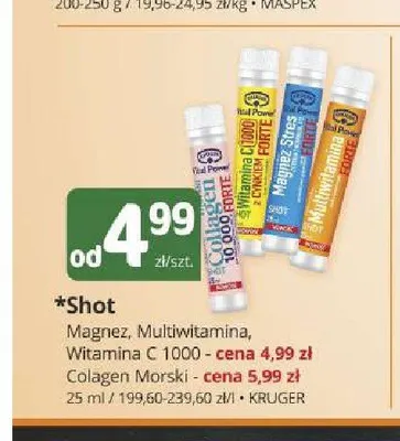 Suplement diety Shot Witamina C 1000 Krüger promocja w Marketvita