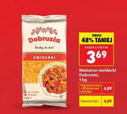 Makaron świderki promocja w Biedronka
