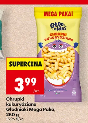 Chrupki kukurydziane Głodniaki Mega Paka promocja w Biedronka