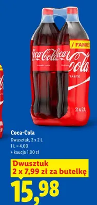 Napój gazowany Coca-Cola 2-pak promocja w Lidl