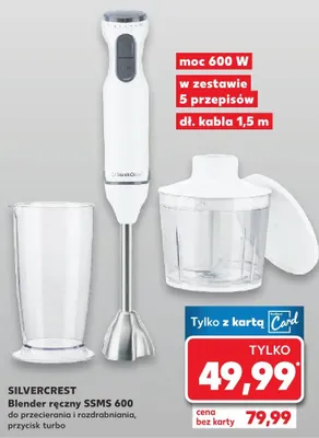 Blender ręczny SSMS 600 Silvercrest promocja w Kaufland