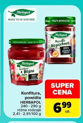 Konfitura z wiśni Herbapol promocja w Carrefour