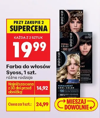 Farba do włosów różne rodzaje promocja w Biedronka
