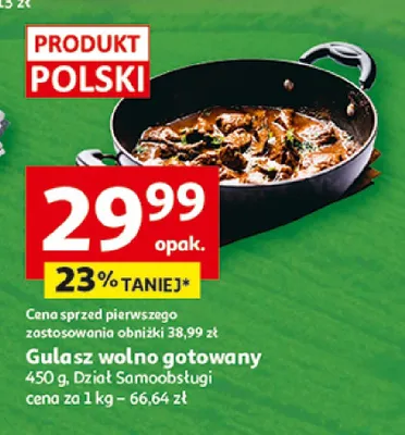 Gulasz wolno gotowany promocja w Auchan