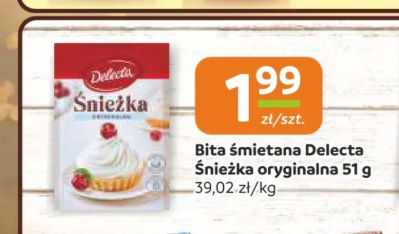 Bita śmietana Delecta Śnieżka oryginalna promocja w Gama