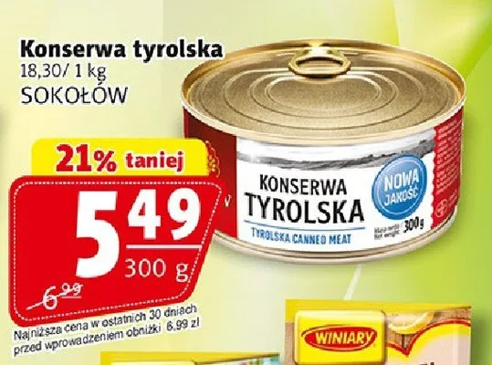 Konserwa tyrolska promocja w Prim Market