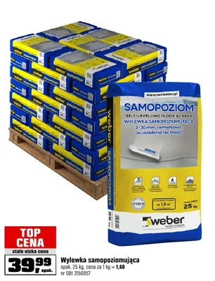 Wylewka samopoziomująca 25kg promocja w OBI