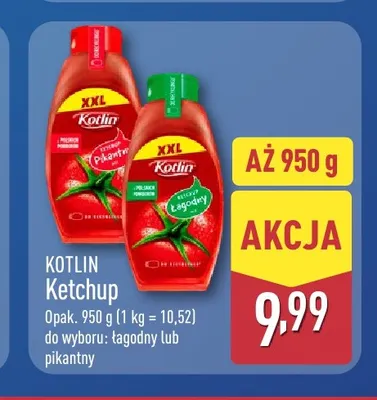 Ketchup łagodny Kotlin promocja w Aldi